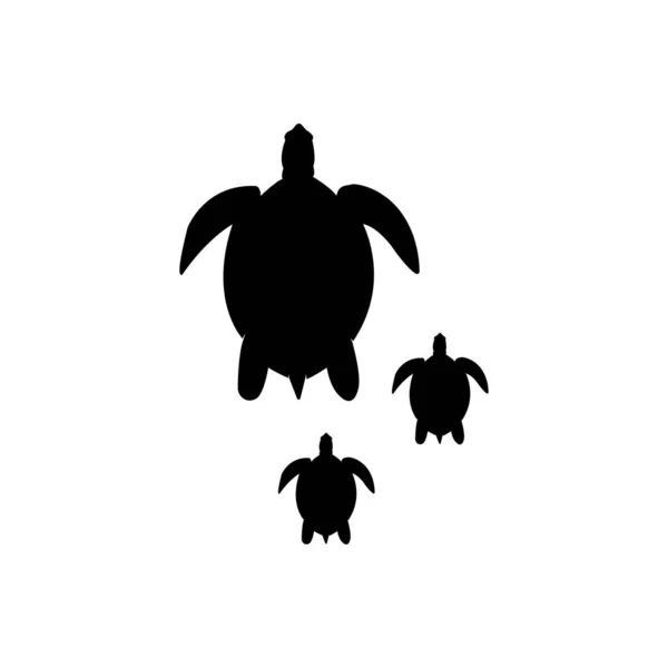 Значок Черепахи Векторна Ілюстрація Простий Дизайн — стоковий вектор