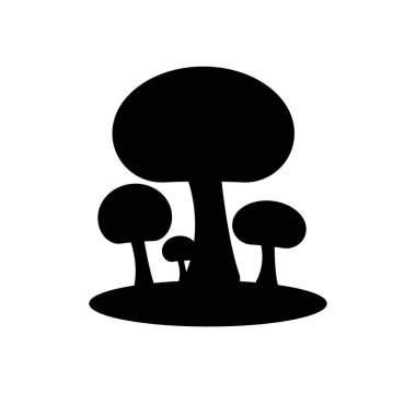 mantar logo vektör çizim şablonu