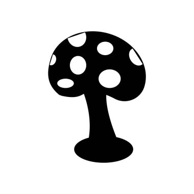 mantar logo vektör çizim şablonu