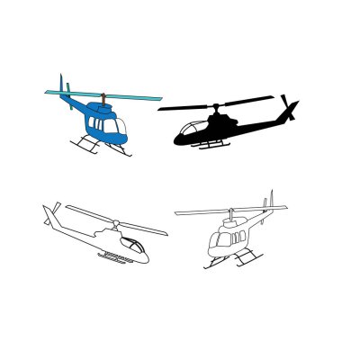 helicopter icon vector illustration simple design