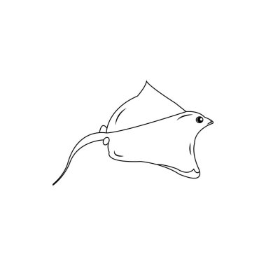 stingray icon vector illustration symbol design