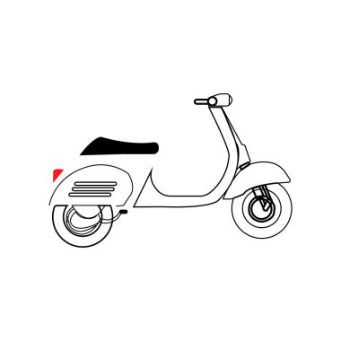vespa motorbike icon vector illustration symbol design