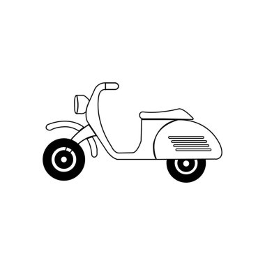 vespa motorbike icon vector illustration symbol design