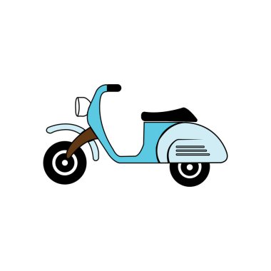 vespa motorbike icon vector illustration symbol design