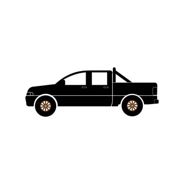 pickup truck icon vector illustration symbol design