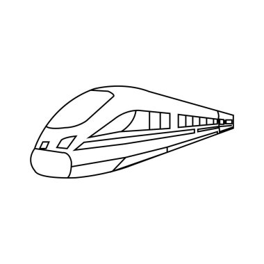 fast train icon vector illustration symbol design
