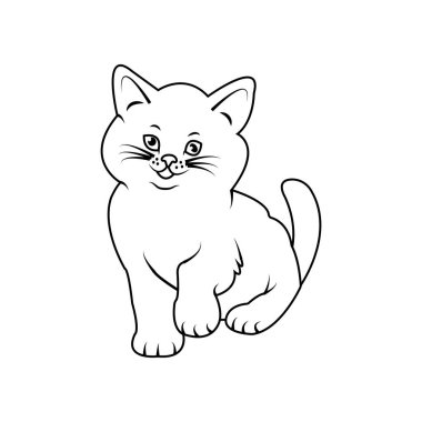 cat icon vector illustration simple design
