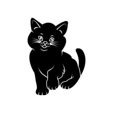 cat icon vector illustration simple design