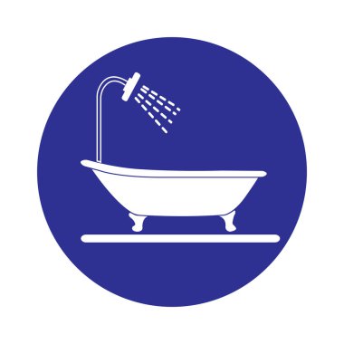 bathroom icon vector illustration simple design