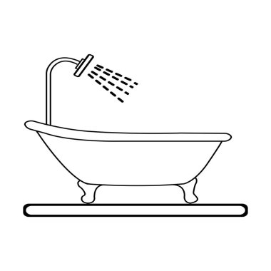 bathroom icon vector illustration simple design