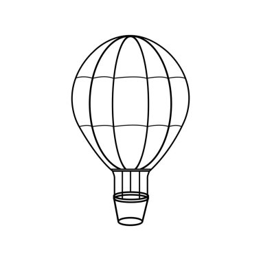 hot air balloon icon vector illustration symbol design