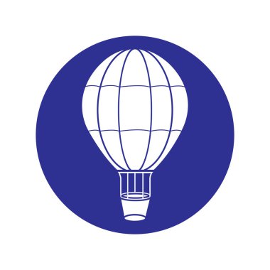 hot air balloon icon vector illustration symbol design