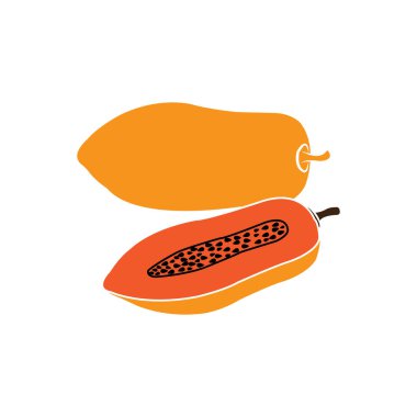 papaya icon vector illustration symbol design
