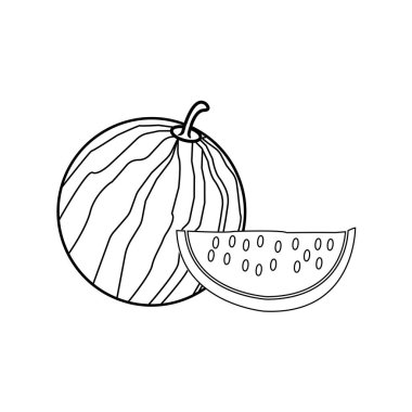 watermelon icon vector illustration simple design