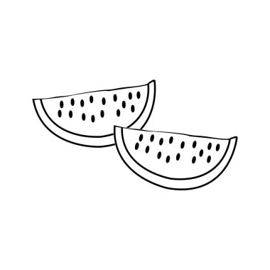 watermelon icon vector illustration simple design