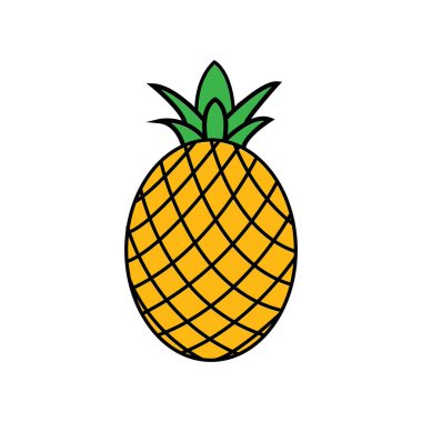 pineapple icon vector illustration symbol design