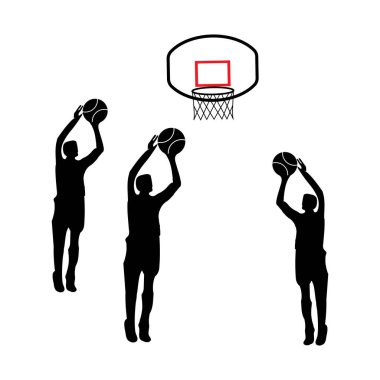 Basketbol ikonu vektör illüstrasyon tasarımı