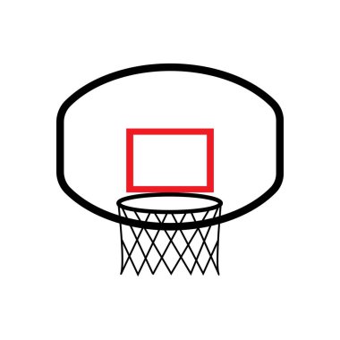 Basketbol ikonu vektör illüstrasyon tasarımı