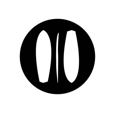 Sörf ikonu vektör illüstrasyon sembolü tasarımı