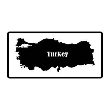 turkey map icon vector illustration symbol design
