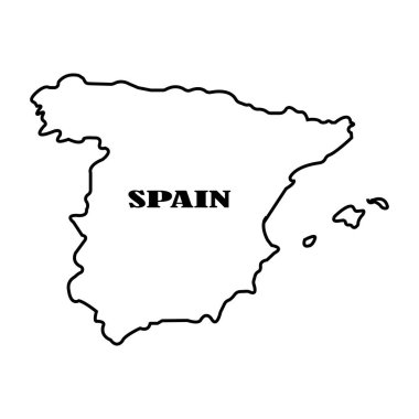spain map icon vector illustration symbol design