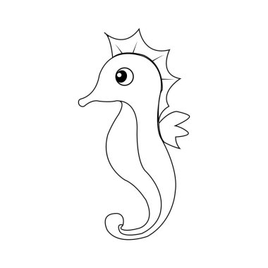 seahorse icon vector illustration symbol design
