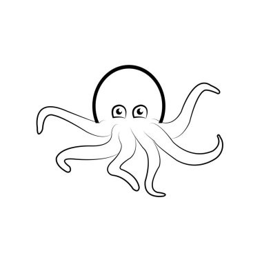 octopus icon vector illustration symbol design