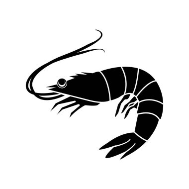 shrimp icon vector illustration symbol design