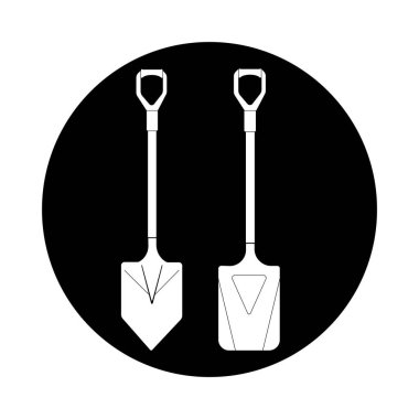 shovel icon vector illustration symbol design