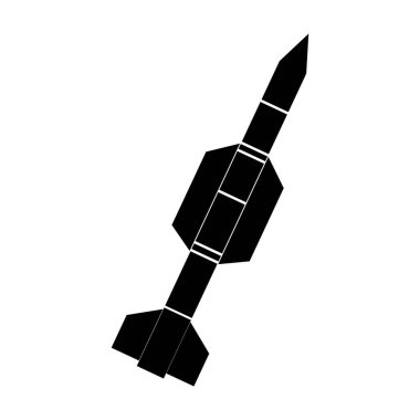 missile icon vector illustration symbol design
