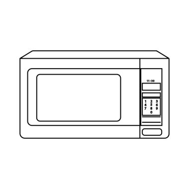 microwave icon vector illustration symbol design