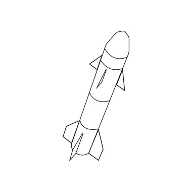 missile icon vector illustration symbol design