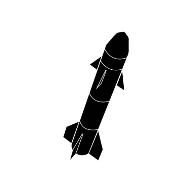 missile icon vector illustration symbol design