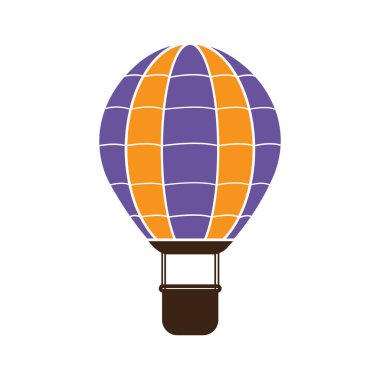 hot air balloon icon vector illustration symbol design