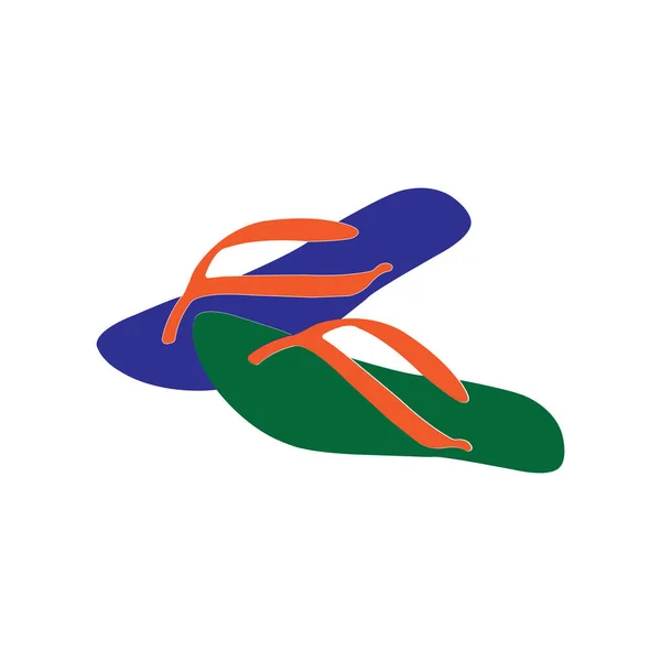 Sandals Icon Vector Illustration Symbol Design — Vetor de Stock