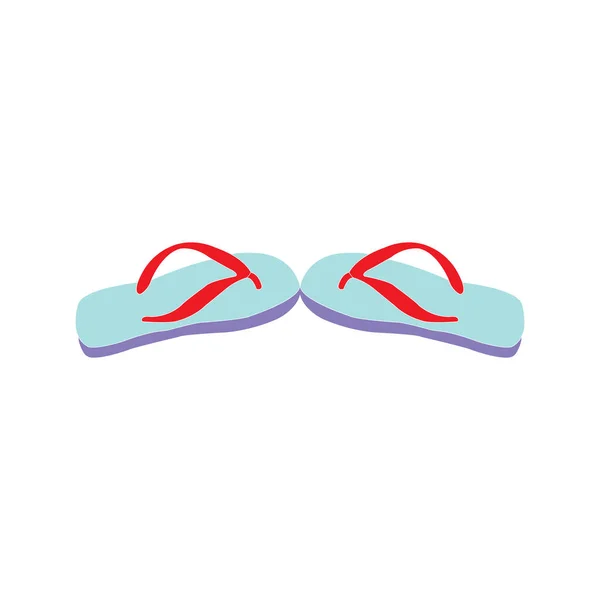 Sandals Icon Vector Illustration Symbol Design — Stockvektor