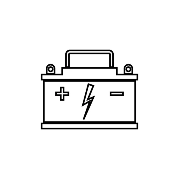Icône Batterie Vecteur Illudtration Symbole Conception — Image vectorielle