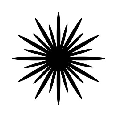 Starburst, sun burst radial, radiating lines. Burst beams, rays vector icon