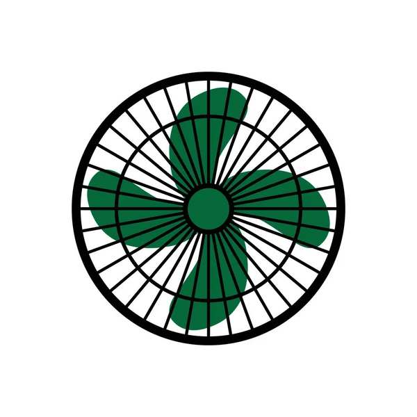 Icona Del Ventilatore Vettoriale Illustrazione Simbolo Design — Vettoriale Stock