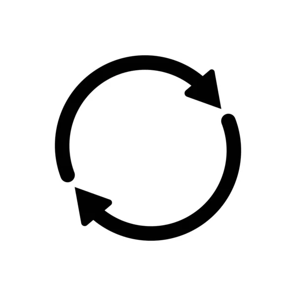循环轮转 循环循环重复 平面矢量图标示例 — 图库矢量图片