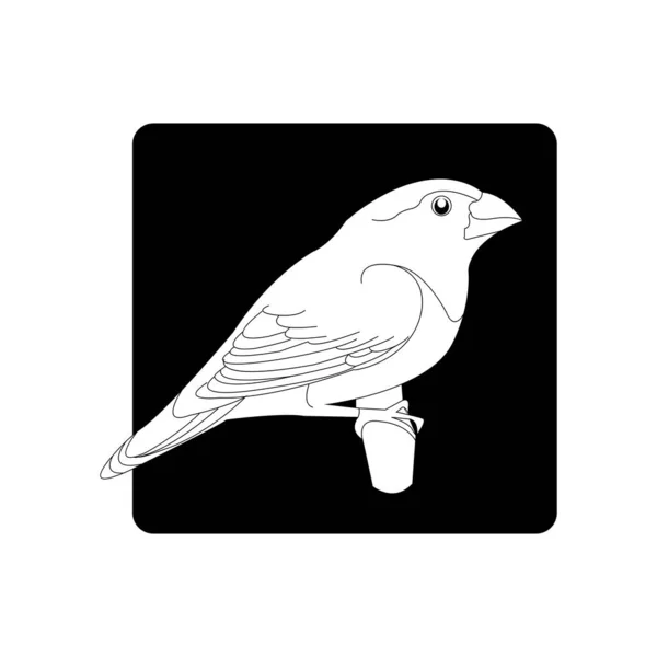 Sparrow Icon Vector Illustration Symbol Design — Stock Vector