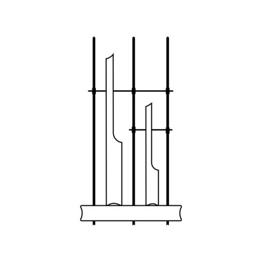 angklung simgesi, Endonezya geleneksel müzik vektörü tasarım şablonu