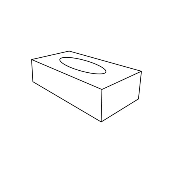 Caja Tejido Icono Vector Ilustración Símbolo Diseño — Vector de stock