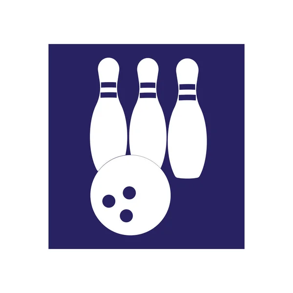 Bowling Symbol Vektor Illustration Symbol Design — Stockvektor