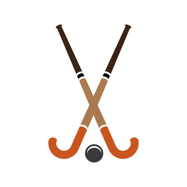 Hockey Icono Vector Ilustración Símbolo Diseño — Vector de stock