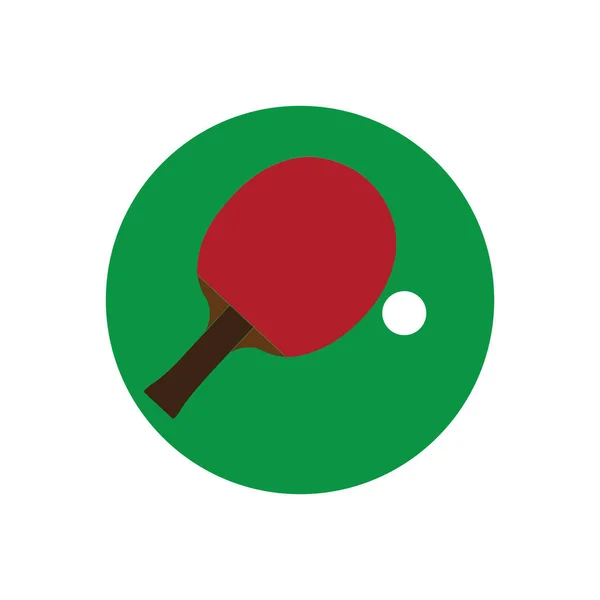 Icône Tennis Table Illustration Art Vectoriel Sportif — Image vectorielle