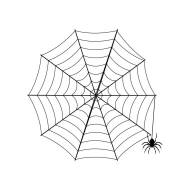 cobweb simgesi vektör illüstrasyonu basit tasarım