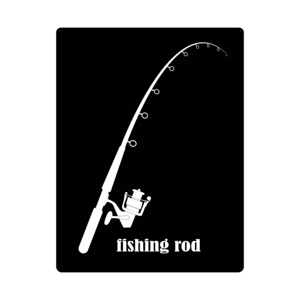 Fishing Rod Icon Vector Simple Design — Stock Vector