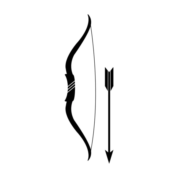 Flecha Arco Vector Icono Diseño Simple — Vector de stock