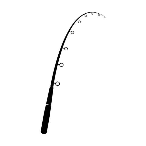 Fishing Rod Icon Vector Simple Design — Stock Vector